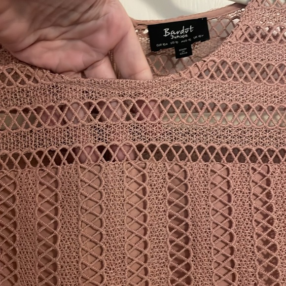 Bardot Juniors “Tweens Collins Frill Dress” in Peach Pink - Picture 3 of 8